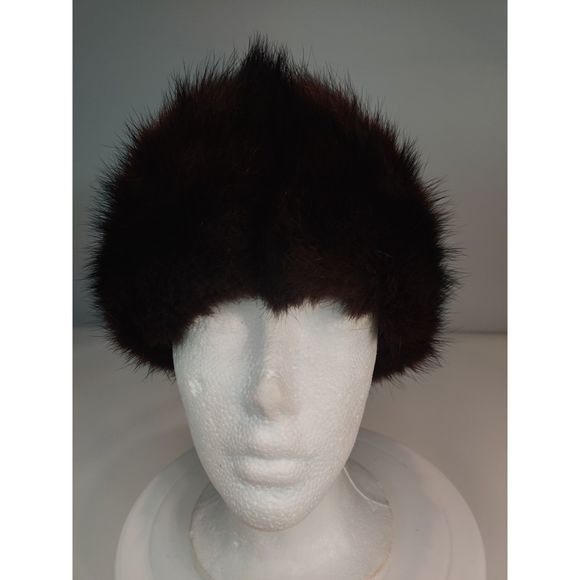 Vintage Elegant International Mink Fur Hat from Canada 21.5\
